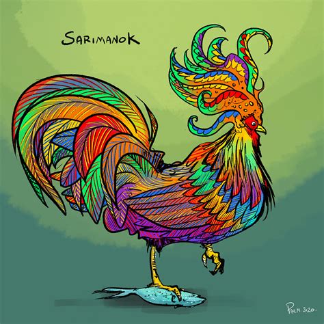 sarimanok drawing with color|Explore the Best Sarimanok Art .